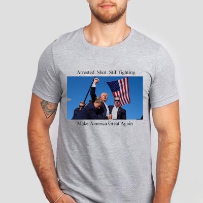 cheap quality Trump Rally Shooter T-Shirt Model No. 2